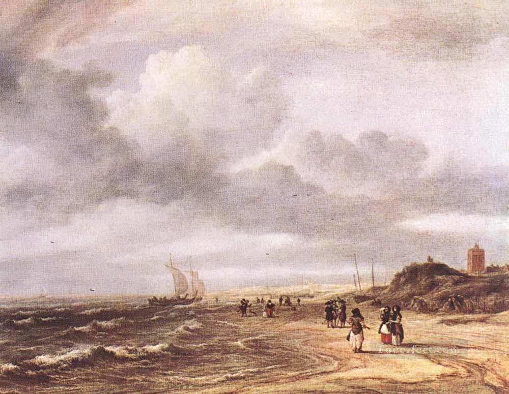 The Shore At Egmond an Zee Jacob Isaakszoon van Ruisdael Oil Paintings